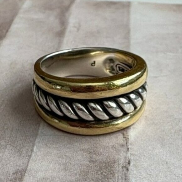 David Yurman Gold and Silver Women's Ring